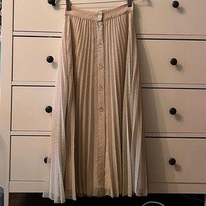 WILFRED PLEATED MIDI SKIRT